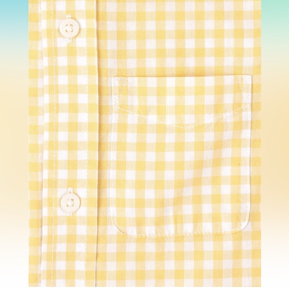 The Children's Place Short Sleeve Cotton Poplin Button Down Shirt size 4T - Picture 3 of 4